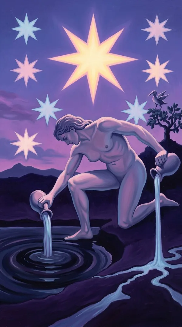 The Star from the standard tarot deck